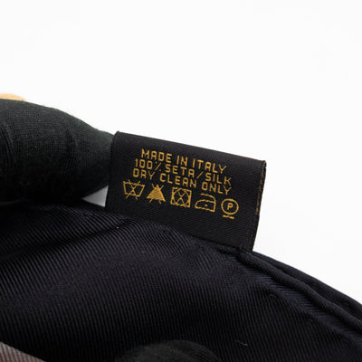 Silk Square Scarf Black & Red 90 cm