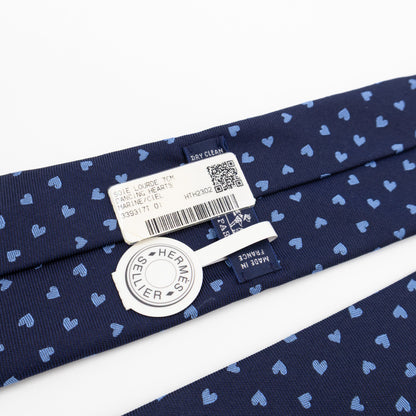 Dancing Hearts Tie Blue