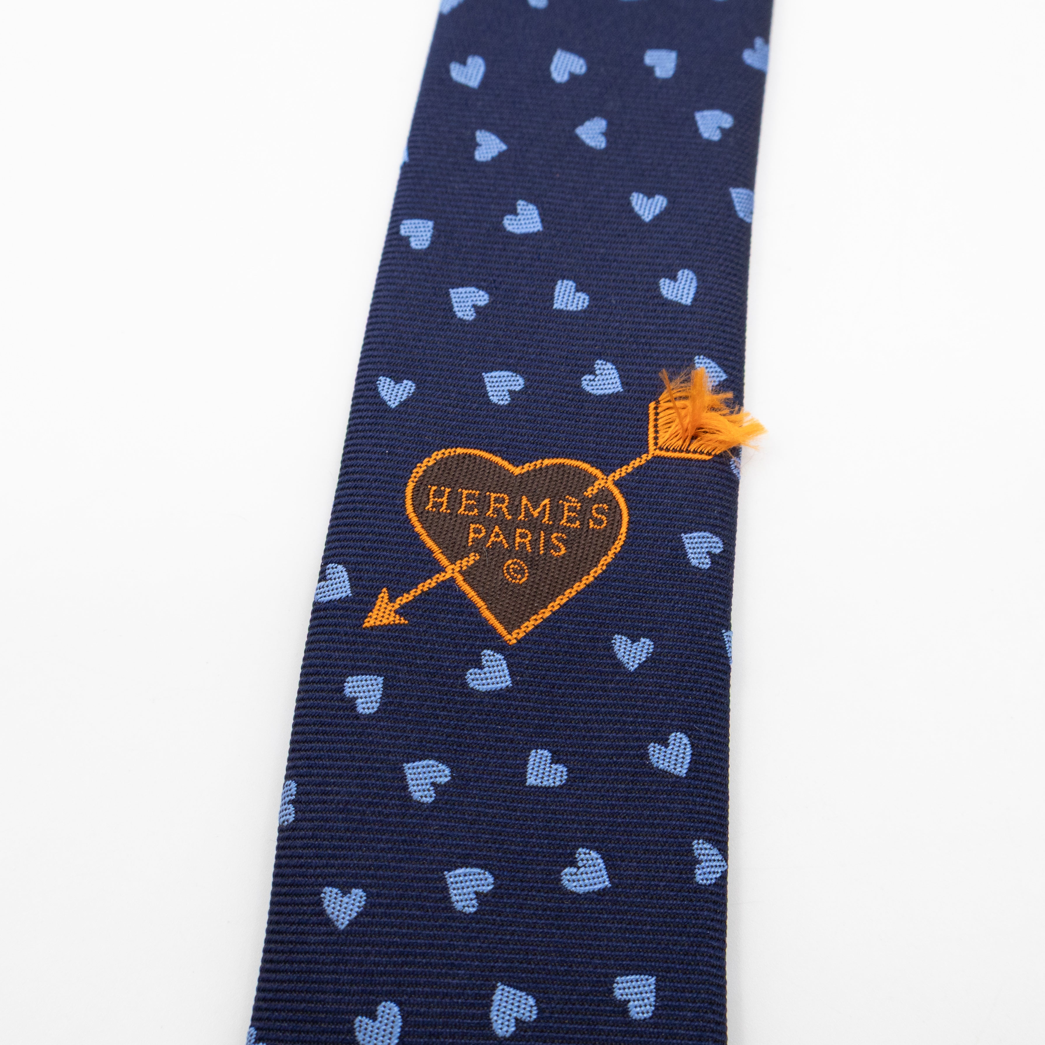 Dancing Hearts Tie Blue