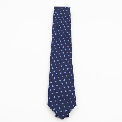 Dancing Hearts Tie Blue