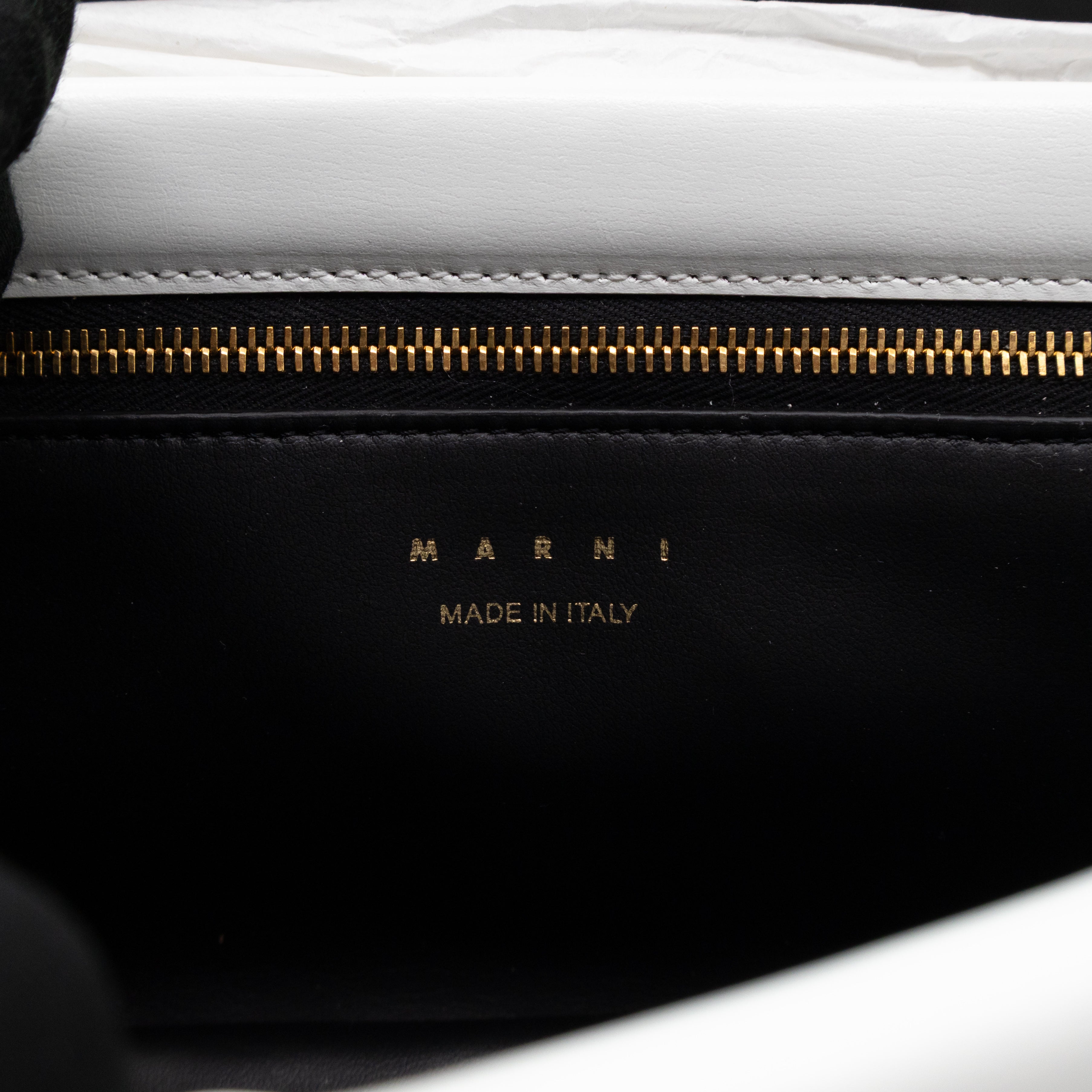 Prisma Padded Shoulder Bag White Leather