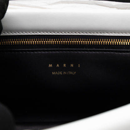 Prisma Padded Shoulder Bag White Leather