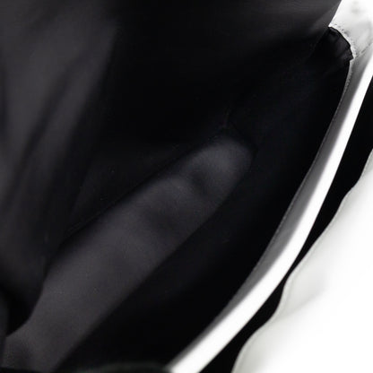 Prisma Padded Shoulder Bag White Leather