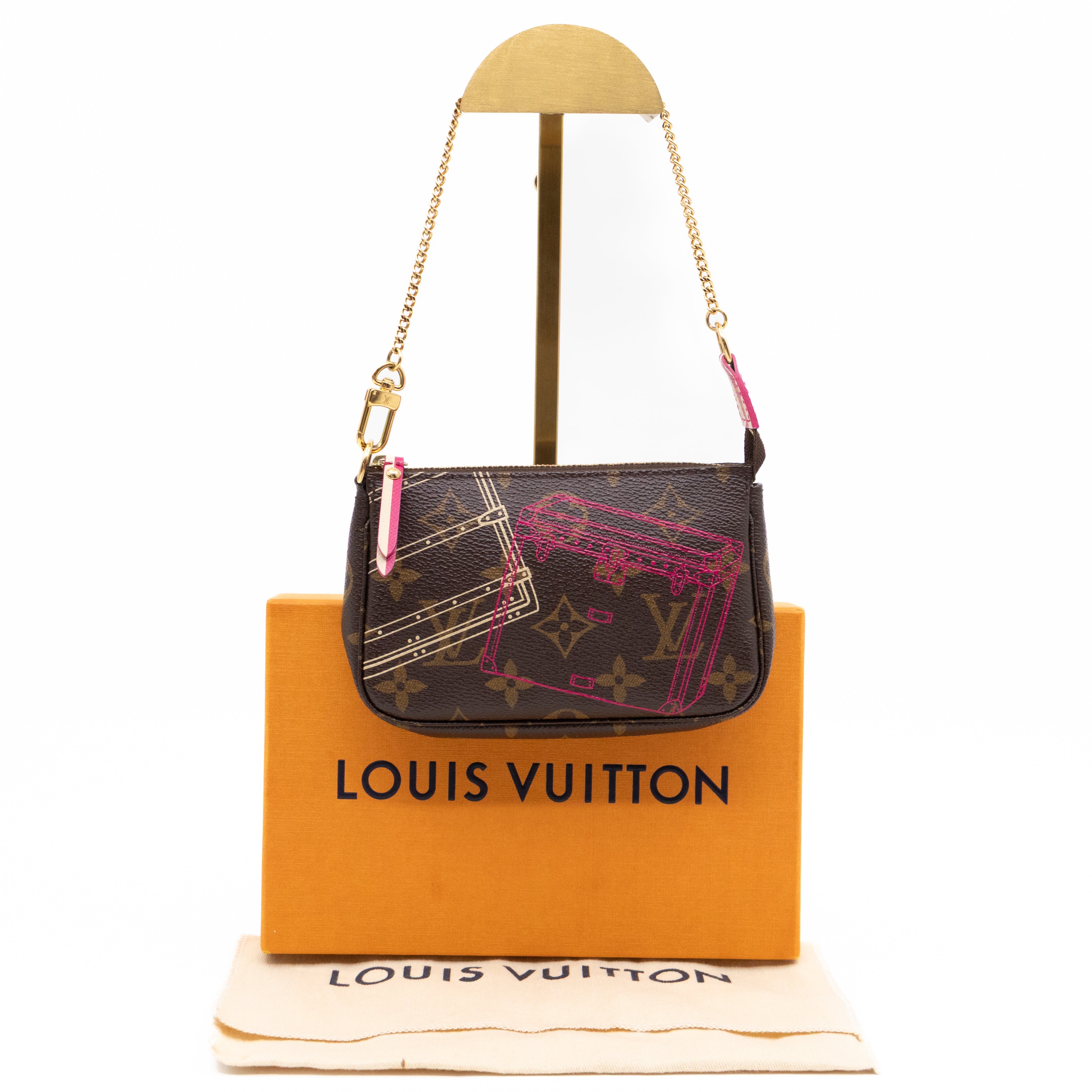 Mini Pochette Accessoires Monogram Christmas Animation