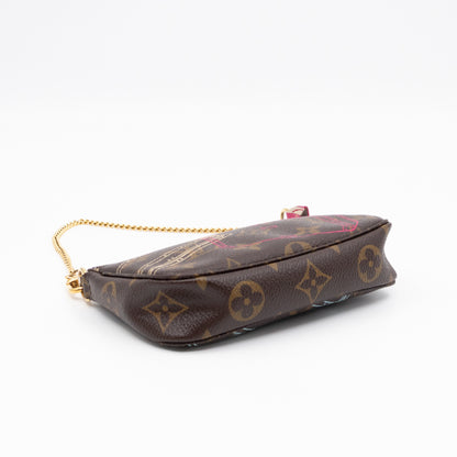 Mini Pochette Accessoires Monogram Christmas Animation