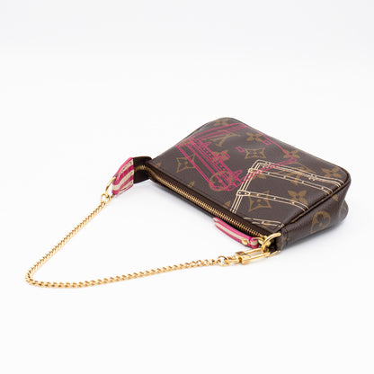 Mini Pochette Accessoires Monogram Christmas Animation