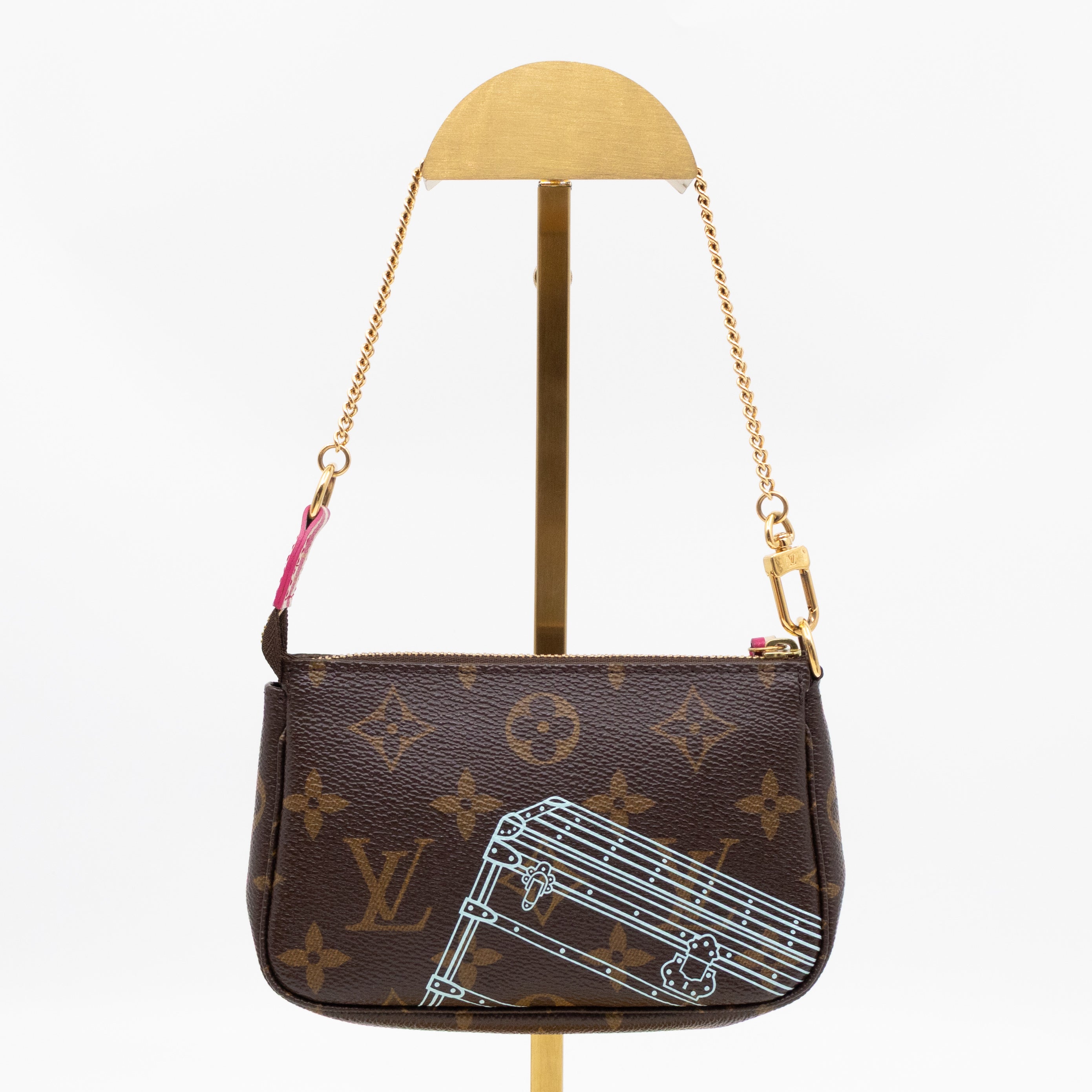 Mini Pochette Accessoires Monogram Christmas Animation