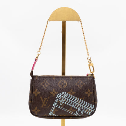 Mini Pochette Accessoires Monogram Christmas Animation