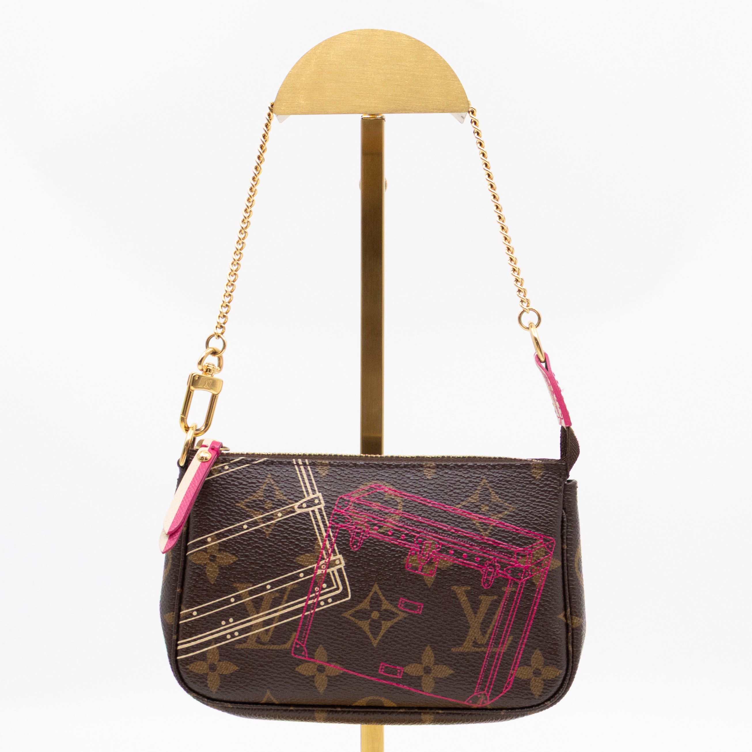 Mini Pochette Accessoires Monogram Christmas Animation