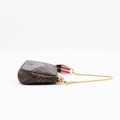 Mini Pochette Accessoires Monogram Christmas Animation