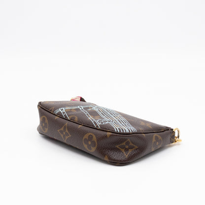 Mini Pochette Accessoires Monogram Christmas Animation