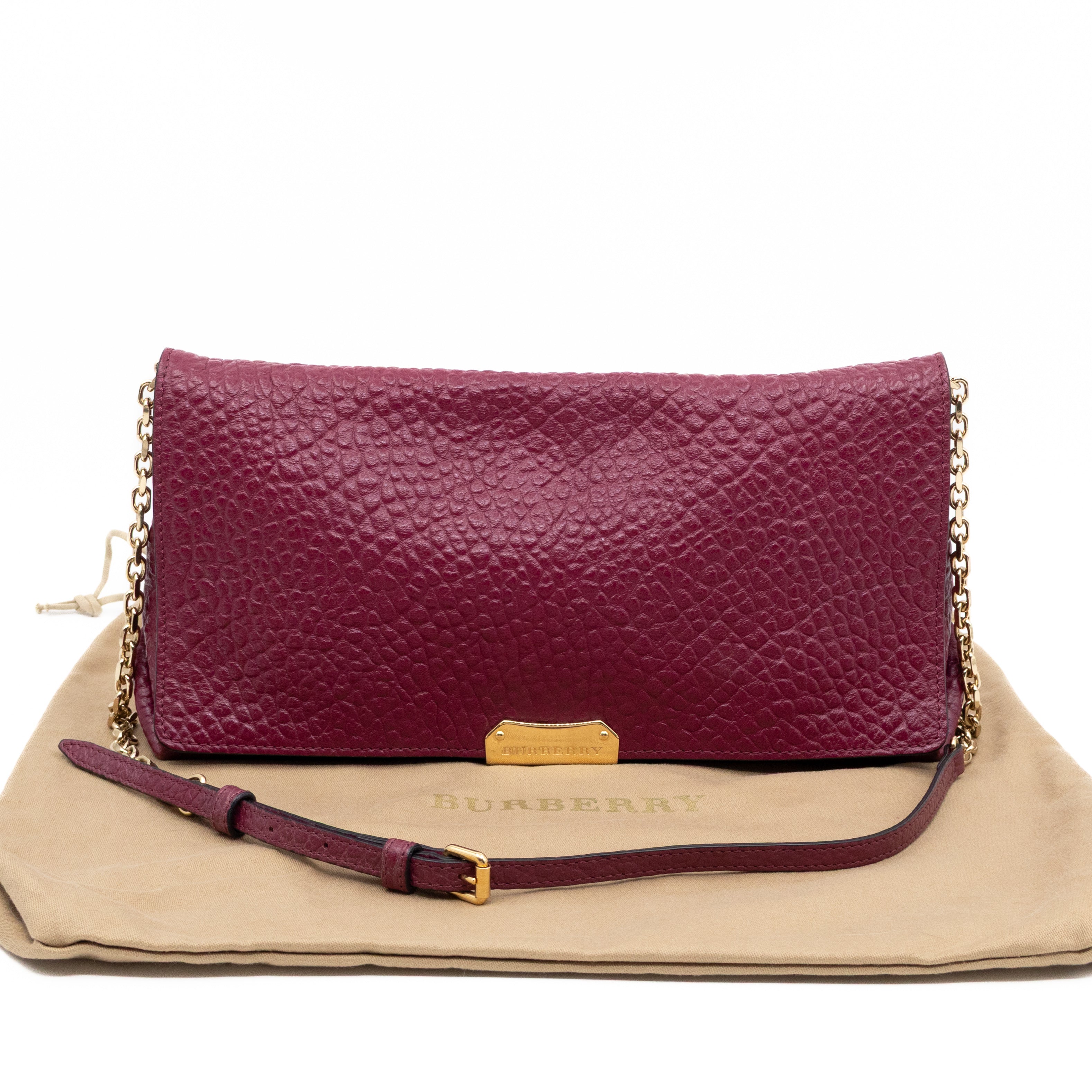 Mildenhall Medium Dark Plum Grained Leather