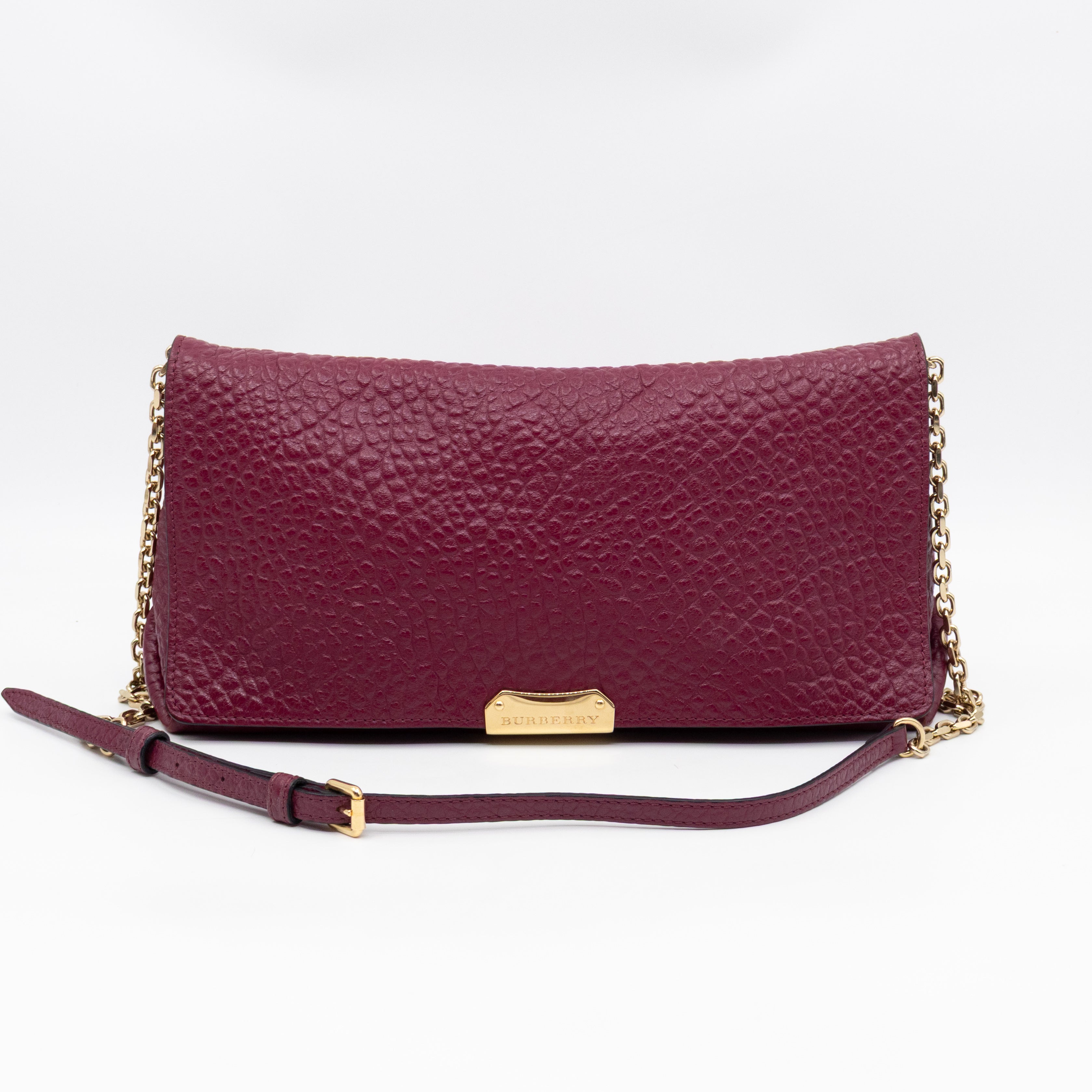Mildenhall Medium Dark Plum Grained Leather