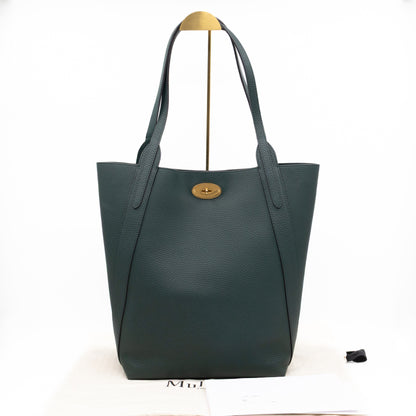 North South Bayswater Tote Mulberry Green Heavy Grain Leather