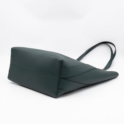 North South Bayswater Tote Mulberry Green Heavy Grain Leather