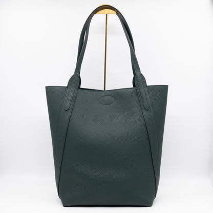 North South Bayswater Tote Mulberry Green Heavy Grain Leather