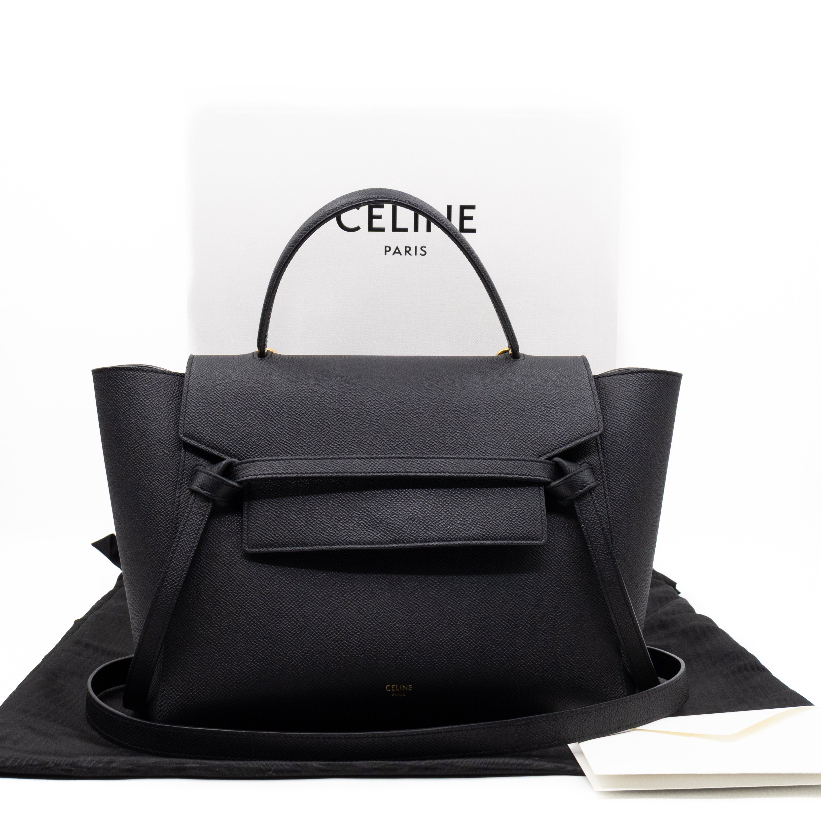 Mini Belt Bag Black Leather