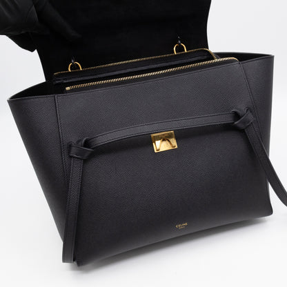 Mini Belt Bag Black Leather