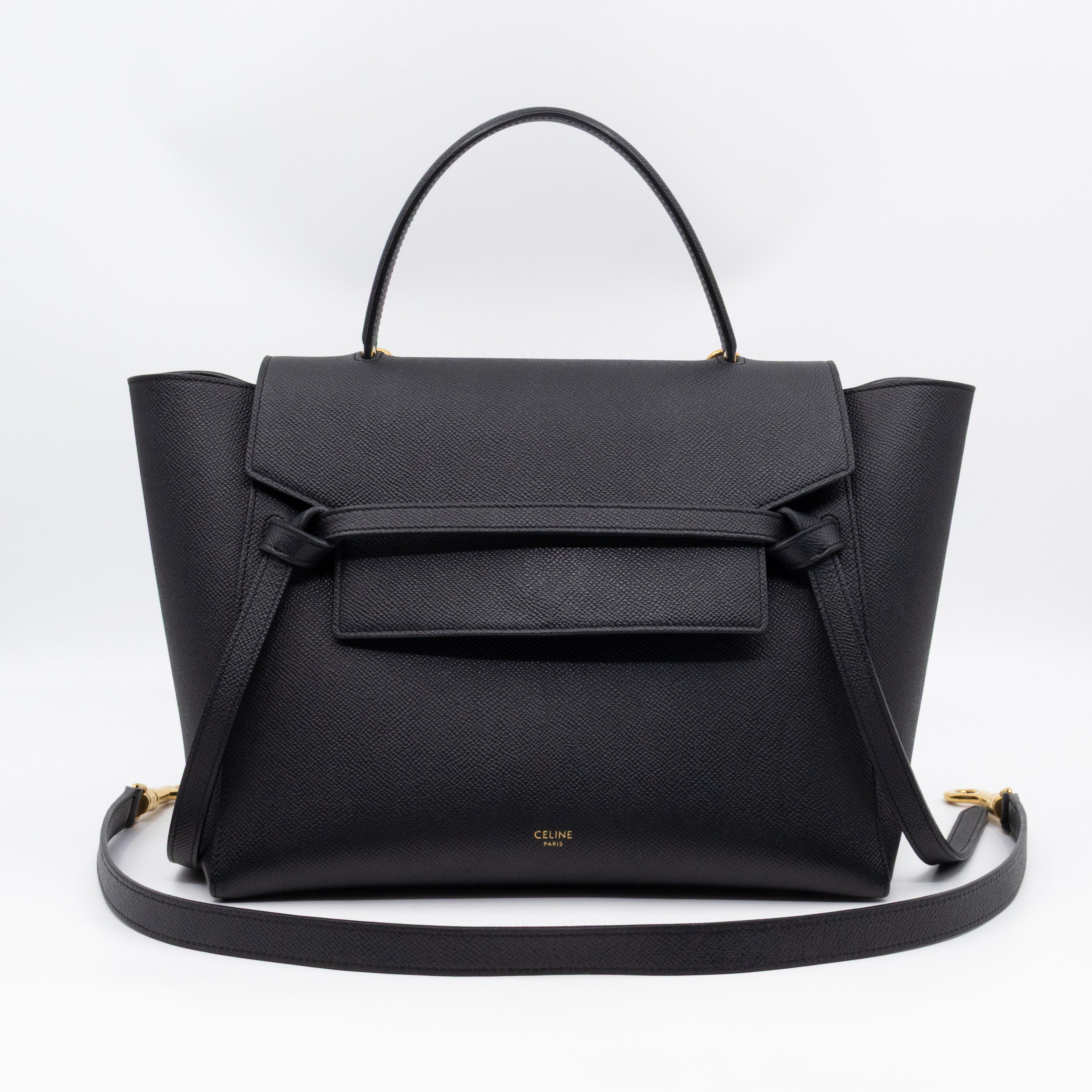 Mini Belt Bag Black Leather