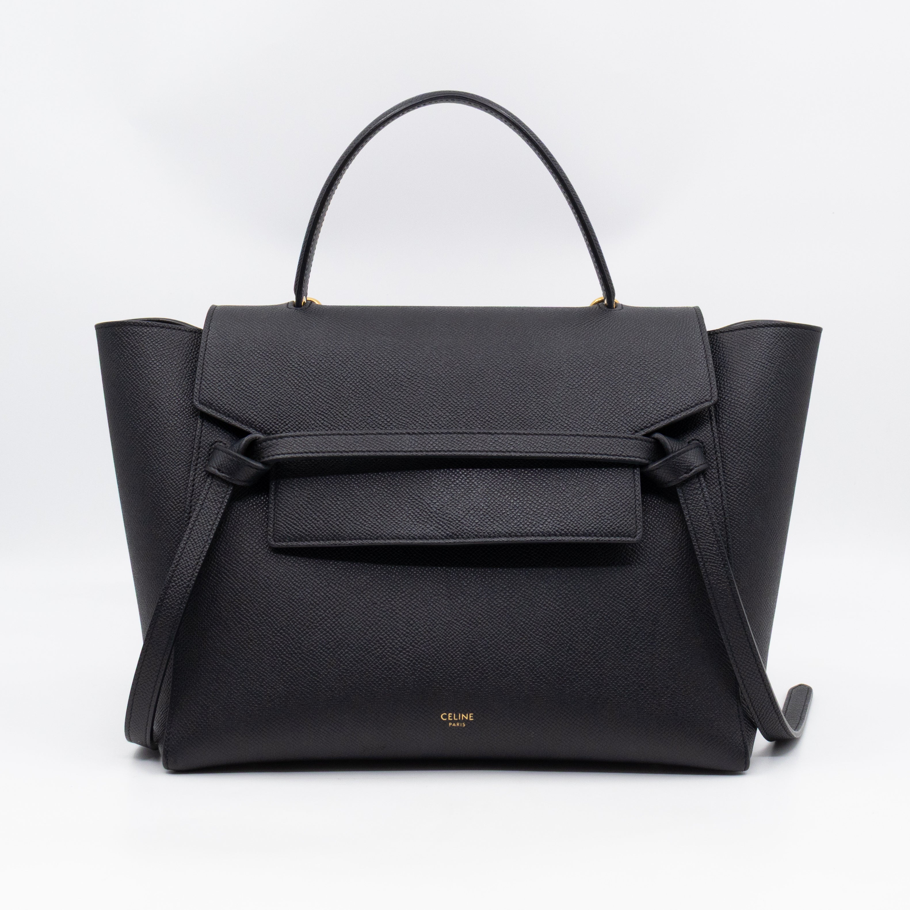 Mini Belt Bag Black Leather