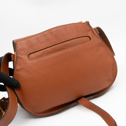 Marcie Medium Crossbody Bag Brown Leather