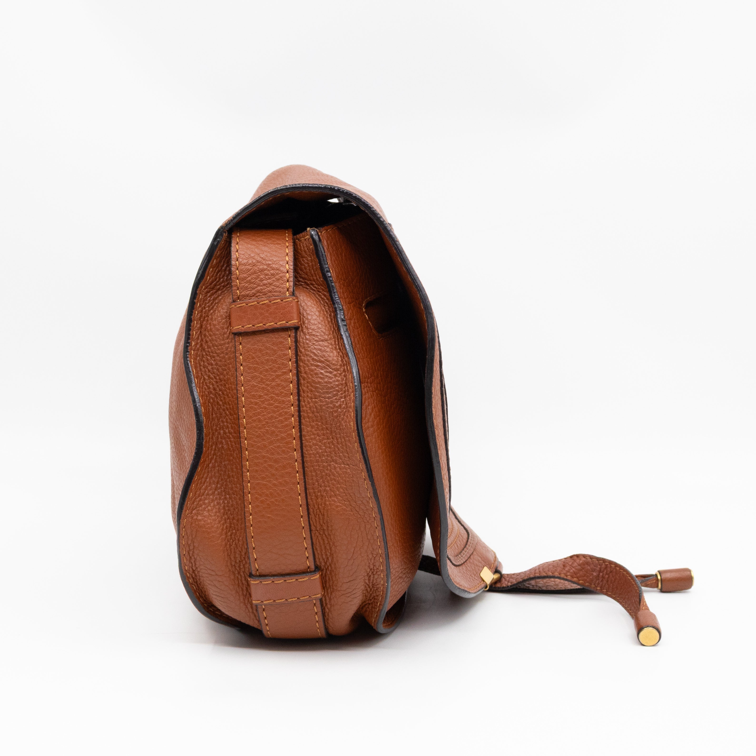 Marcie Medium Crossbody Bag Brown Leather