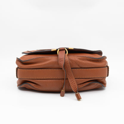 Marcie Medium Crossbody Bag Brown Leather