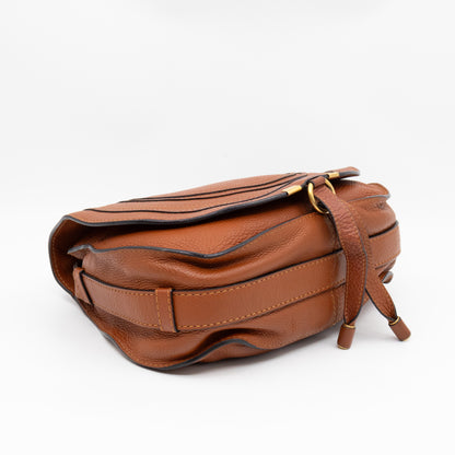 Marcie Medium Crossbody Bag Brown Leather
