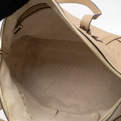Nice Top Handle Bag Beige Microguccissima Leather