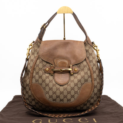 New Pelham Hobo Bag GG Canvas Brown