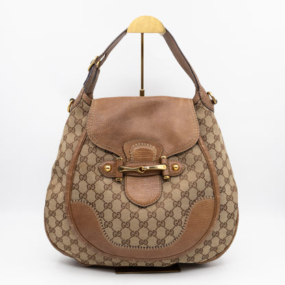 New Pelham Hobo Bag GG Canvas Brown
