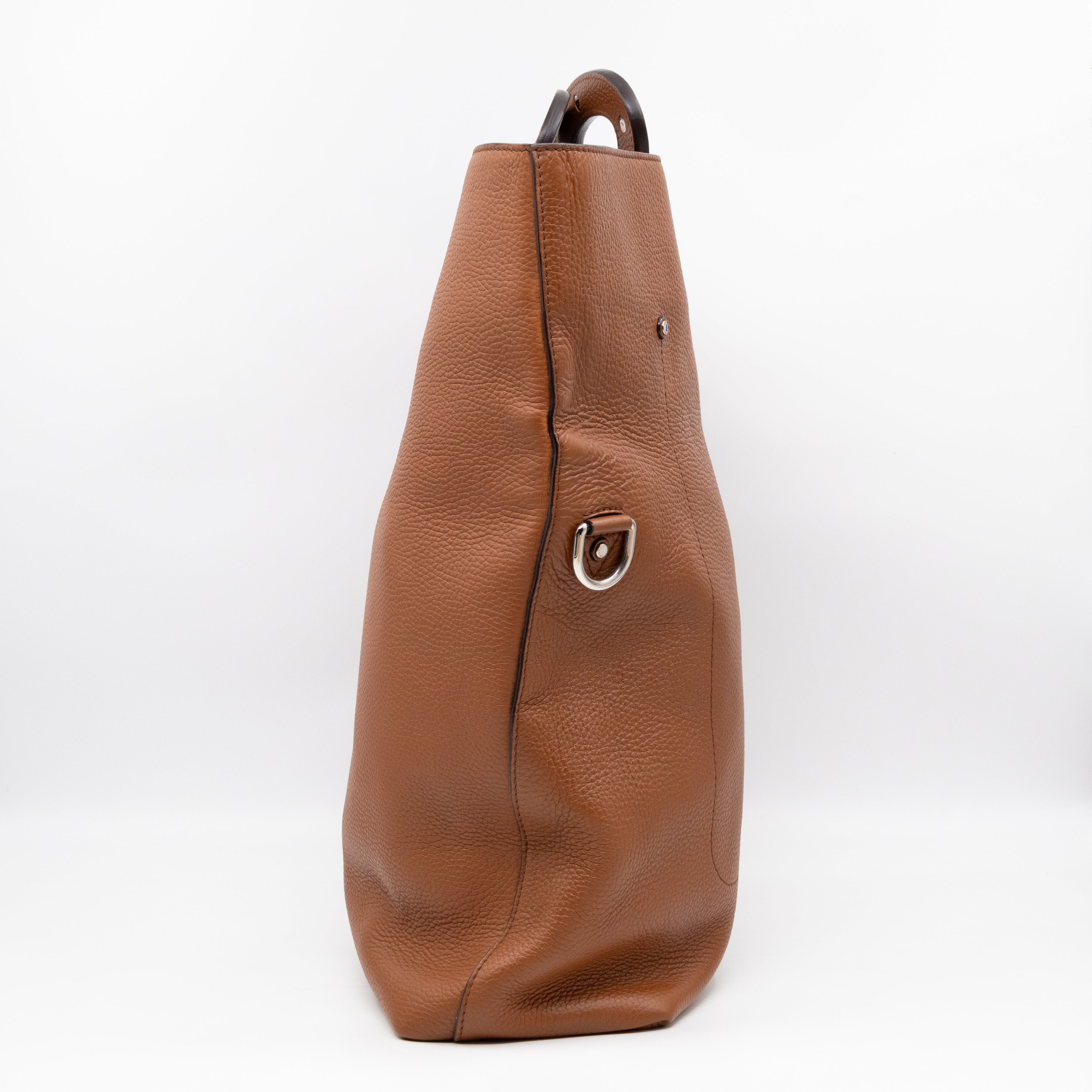 Automne-Hiver Defile Homme North South Tote Brown Leather