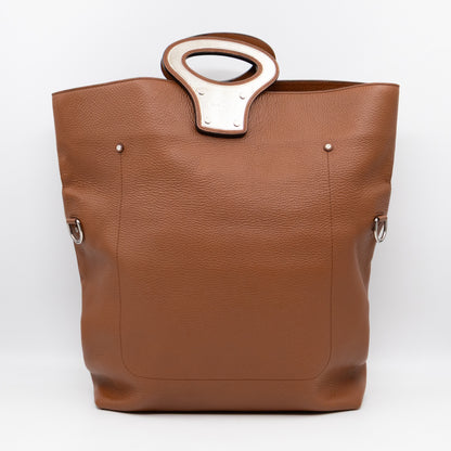 Automne-Hiver Defile Homme North South Tote Brown Leather