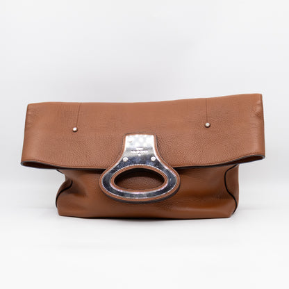 Automne-Hiver Defile Homme North South Tote Brown Leather