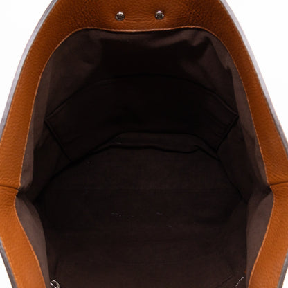 Automne-Hiver Defile Homme North South Tote Brown Leather