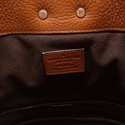 Automne-Hiver Defile Homme North South Tote Brown Leather