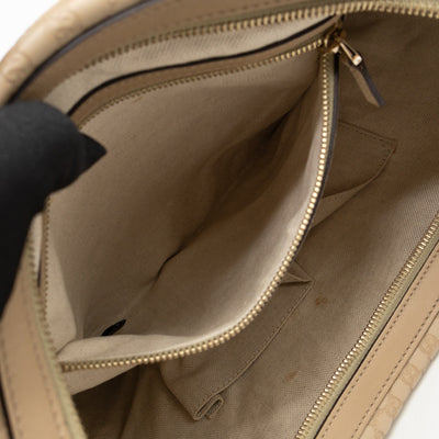 Nice Hobo Bag Beige Microguccissima Leather