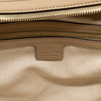 Nice Hobo Bag Beige Microguccissima Leather