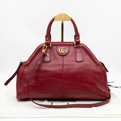 Re(Belle) Medium Shoulder Bag Red Leather