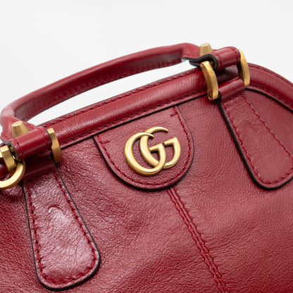 Re(Belle) Medium Shoulder Bag Red Leather