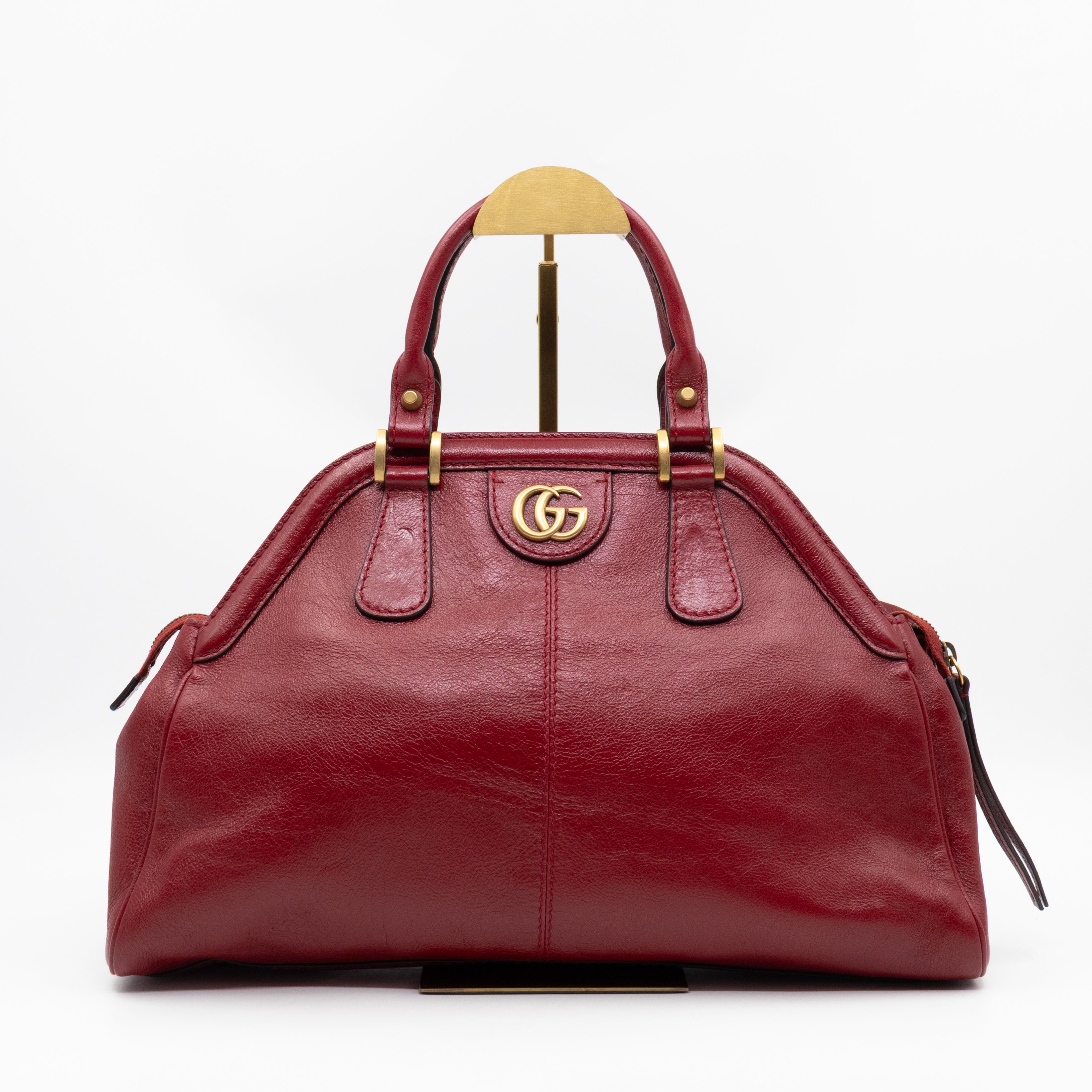 Re(Belle) Medium Shoulder Bag Red Leather