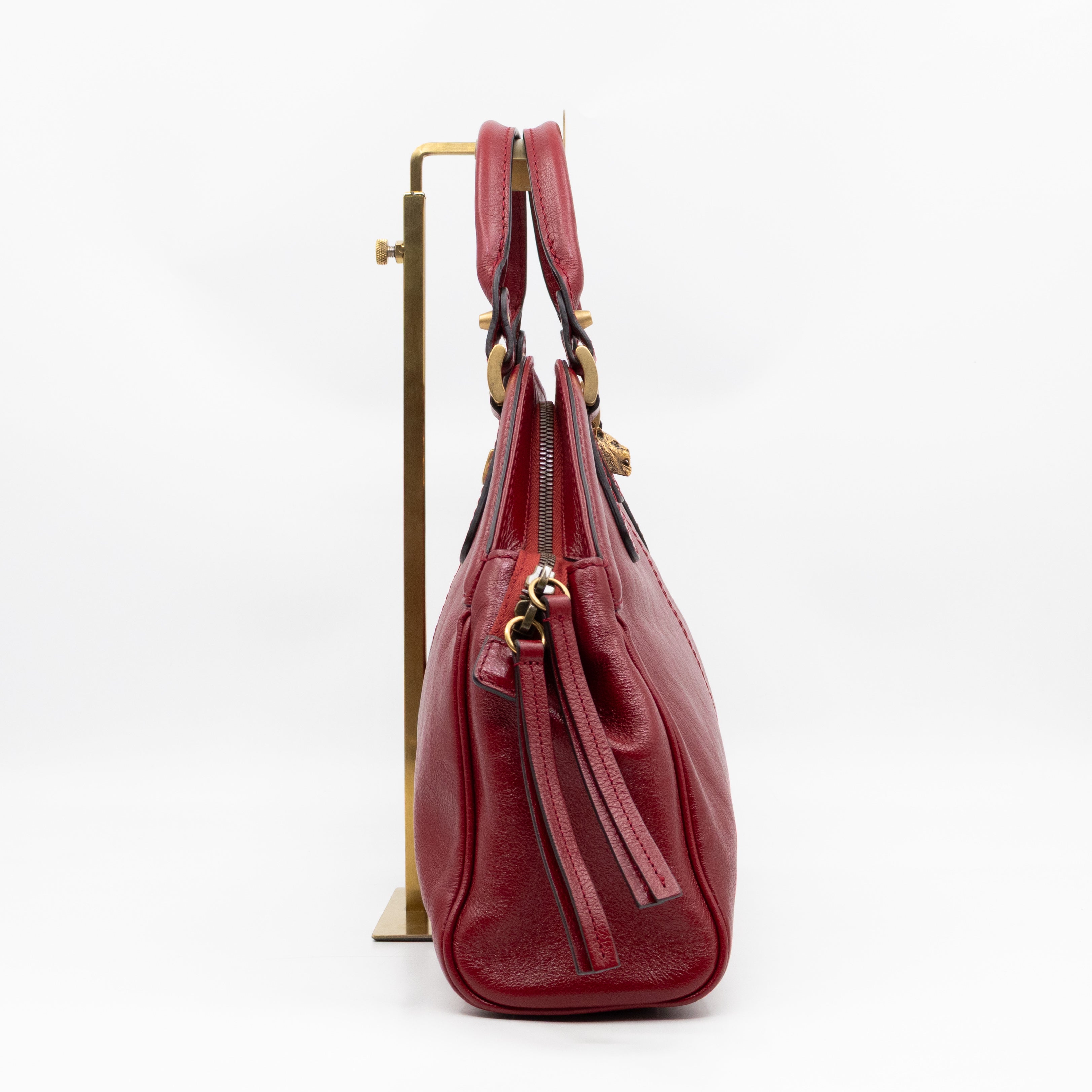 Re(Belle) Medium Shoulder Bag Red Leather