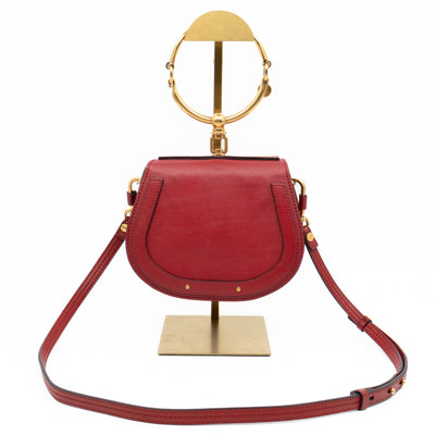 Small Nile Bracelet Bag Red Leather