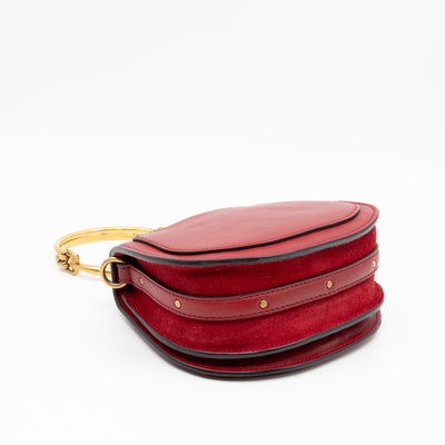 Small Nile Bracelet Bag Red Leather