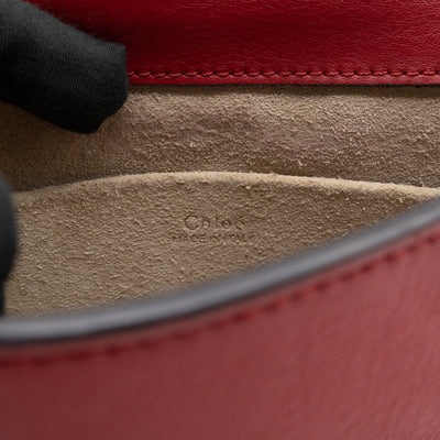 Small Nile Bracelet Bag Red Leather