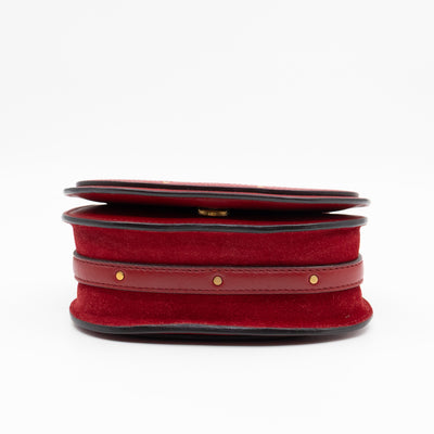 Small Nile Bracelet Bag Red Leather