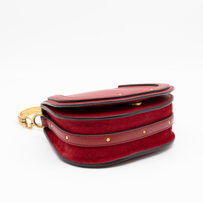 Small Nile Bracelet Bag Red Leather