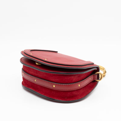 Small Nile Bracelet Bag Red Leather