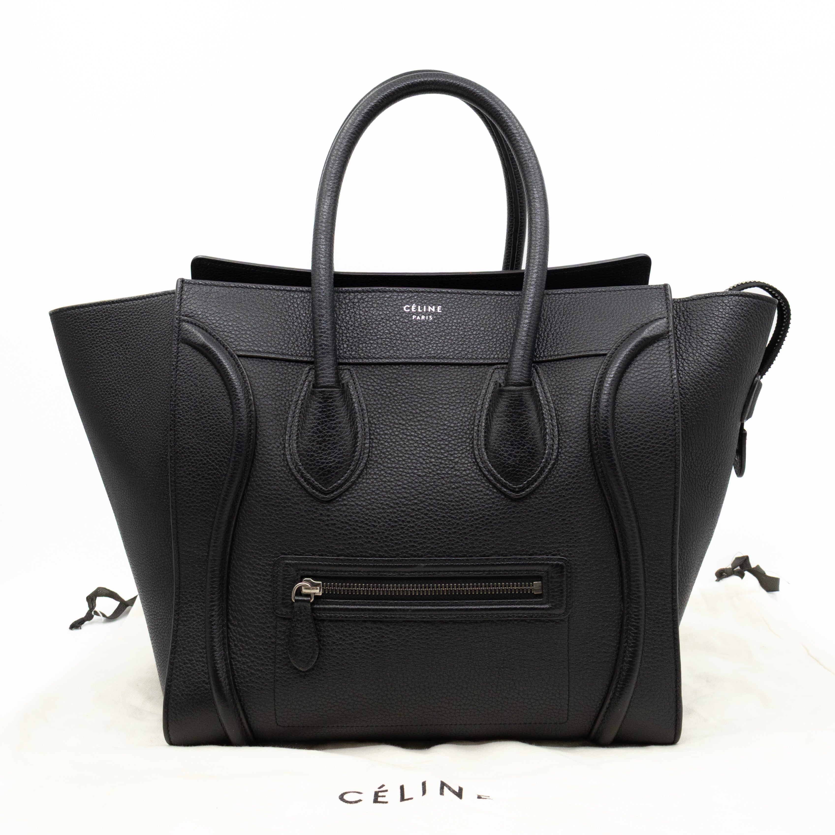 Mini Luggage Black Leather