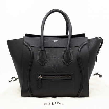 Mini Luggage Black Leather